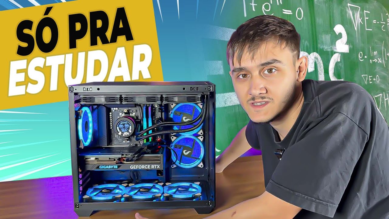 Ele montou esse PC só pra ESTUDAR 😂