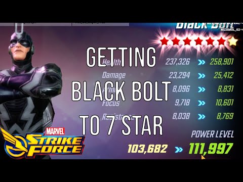 Getting Black Bolt to 7 Stars - Marvel Strike Force