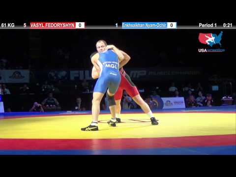 61 KG Vasyl Fedoryshyn Ukraine vs Enkhsaikhan Nyam-Ochir Mongolia