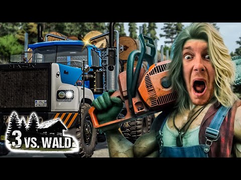 LS22 - HOLZTRANSPORT Überladen! LIEFERUNG zum SÄGEWERK | 3 vs. Wald #41 | Farming Simulator 22