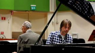 Bengt Hallberg och Jan Lundgren spelar dubbelpiano till en ny cd