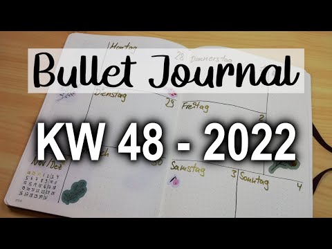 Wochendeko im Bullet Journal | KW 48 - 2022 Plan with me [German/Deutsch]