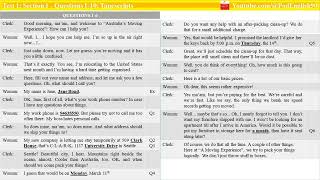 IELTS Listening TESTS: (TRANSCRIPTS) Test 1 - Section 1
