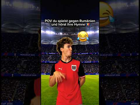 Du spielst gegen Rumänien und hörst DIE Hymne😂🇷🇴 #fußball #romania #hymne #lustig #humor