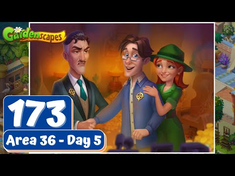 Gardenscapes - Part 173 - Area 36 - Day 5 - Gameplay