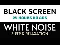 White Noise | Black screen - No ads - 24 hours | Sleep, Study, Focus