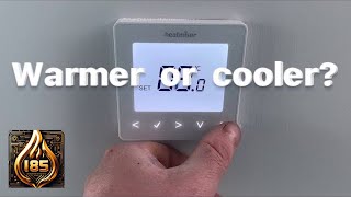 Heatmiser - Adjusting the room temperature Neostat thermostat #heatmiser #neostat #heating
