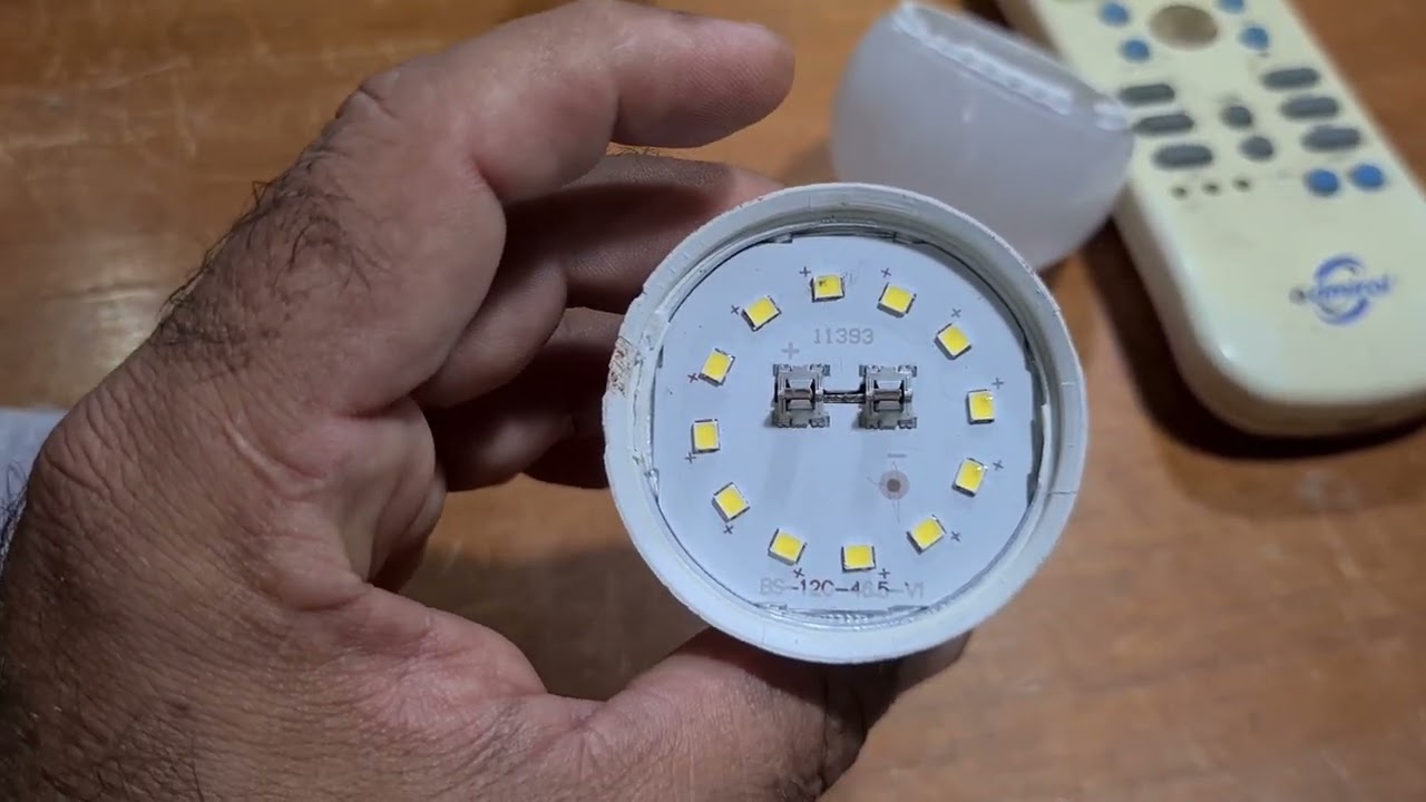 como consertar lâmpada de led queimada fraca ou piscando