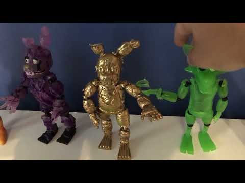 my FNAF action figure collection so far part 1