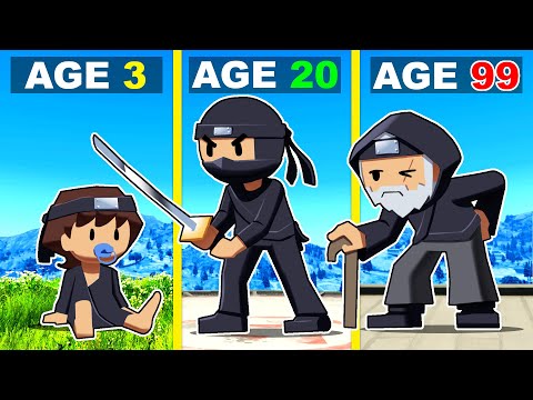 Surviving 99 Years As A NINJA In GTA 5!