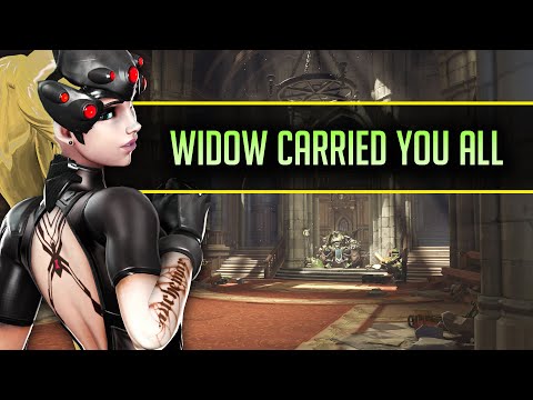 WIDOW CARRIED YOU ALL - Aimbottz Overwatch Widowmaker Gameplay