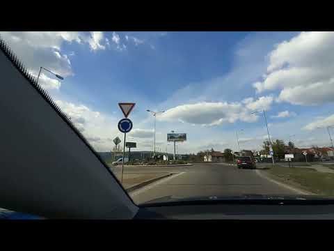 Traffic roundabout - Vajnory, Bratislava,18.4.2022 - Slovakia