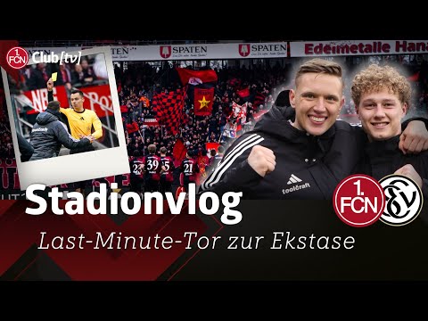 PLATZVERWEIS, ELFERPARADE & LAST-MINUTE-TOR😍 | Nürnberg - Elversberg Stadionvlog | 1. FC Nürnberg