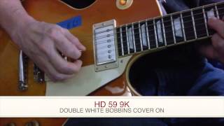 SD PICKUPS - 1959 DOUBLE WHITE VINTAGE PAF COMPARED TO HD PAF REPLICAS