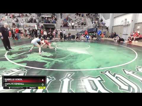 85 Lbs 7th Place Match - Isabelle Goedl, WA Vs Caitlyn Kendall, OR 3298