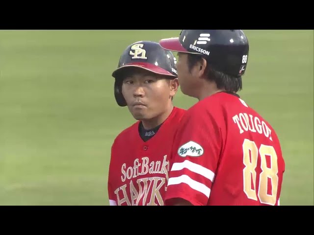 【2回裏】ホークスまたも「つながる打線」2本のヒットから中村のタイムリーで追加点 !! 2014/7/22 H-M