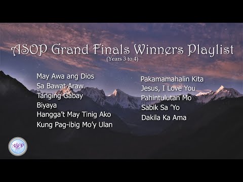 ASOP Grand Finals Winners Playlist Years 3 and 4