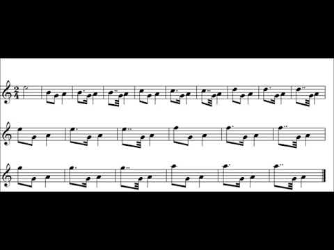 Great Highland Bagpipes Intermediate Exercise 15 – high pitch normal speed