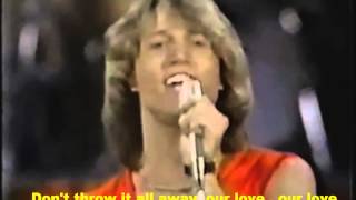 Our Love-  Andy Gibb.  Live,  1978. HD.