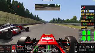 Assetto Corsa ocha鯖 Formula Abarth シリーズ戦 第二戦 - spa race1＆race2 mizu312視点