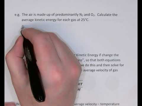 Gases - Average Kinetic Energy and Velocity