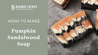 How to Make Pumpkin Sandalwood Soap with the Hanger Swirl Technique | Bramble Berry