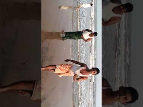 Manda yugandhar playing in beach