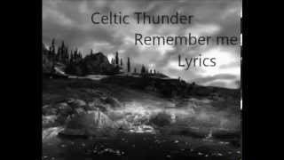 Celtic Thunder   Remember me Lyrics