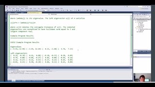 Using Intel's Math Kernel Library for Eigenvectors