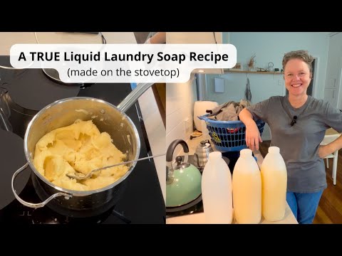 A TRUE Liquid Laundry Soap Recipe - Potassium Soap Paste Recipe - No Gels!