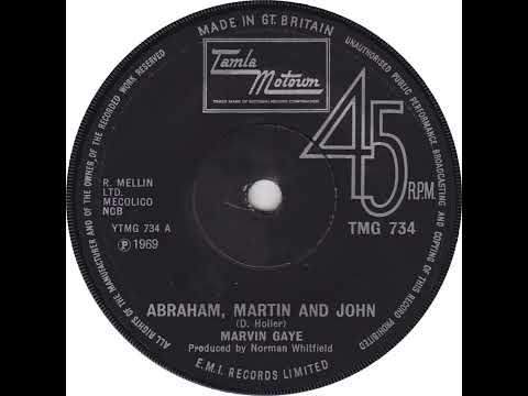 UK New Entry 1970 (92) Marvin Gaye - Abraham, Martin And John