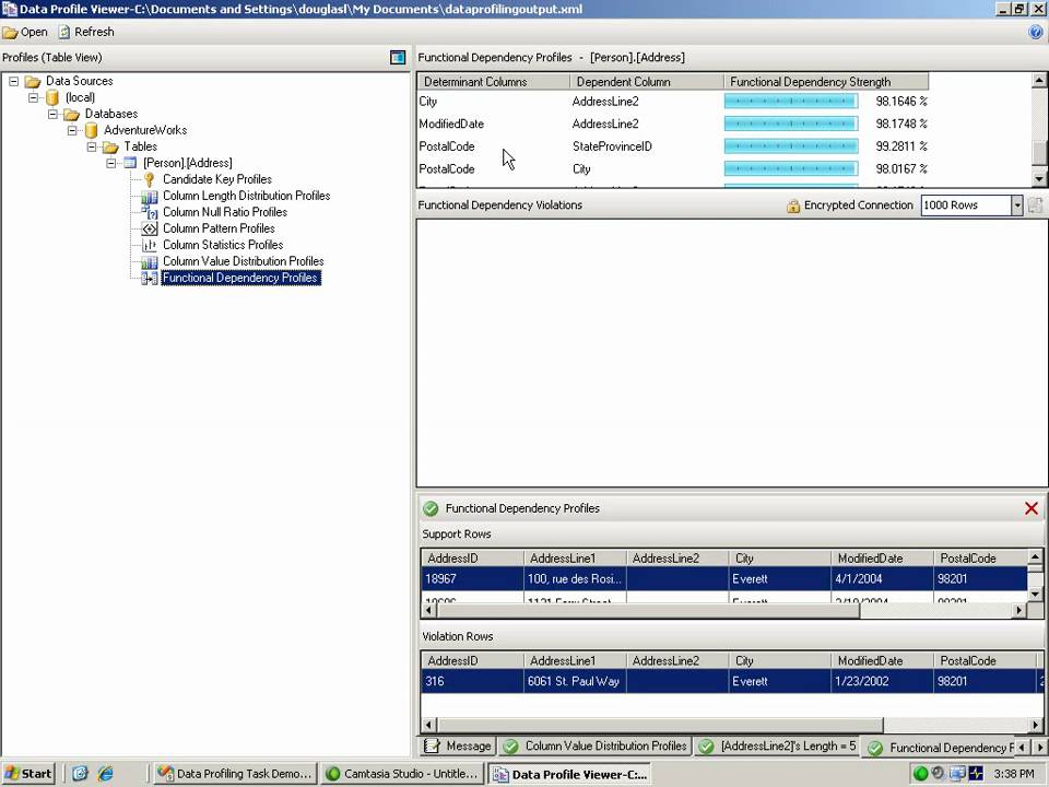 Data Profiling Task - SQL Server 2008