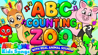 ABC Counting Animal Zoo Song! Learn Numbers with Fun Animals & Sounds | #AwesomeKidsSongs