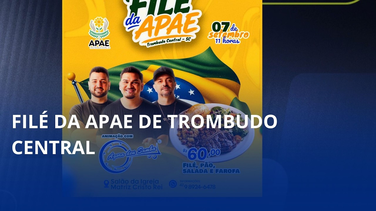 Apae de Trombudo Central realiza tradicional filé, em setembro