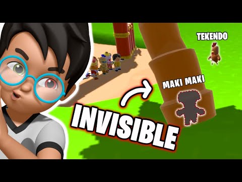 HACKER HIDING PLACE 😈 to WIN 30,000 Gems 💎🤑!! (I'm invisible 😎) - Stumble Guys with TEKENDO