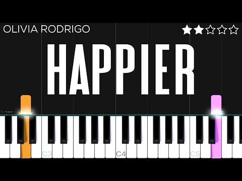 Olivia Rodrigo - happier | EASY Piano Tutorial
