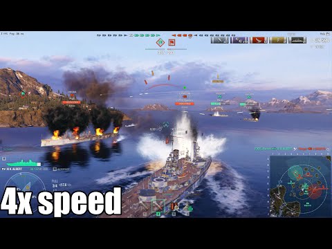 100k damage, 6 kills, Confederate, Kraken, High Caliber: König Albert knows no fear – WOWS replay 4x