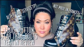 LOUIS VUITTON STAR TRAIL BOOTS YEAR WEAR AND TEAR / REVIEW