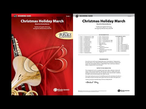 Christmas Holiday March, arr. Michael Story – Score & Sound