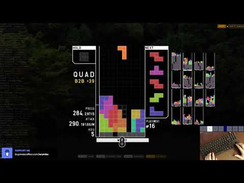 TETR.IO - 60 B2B Chain, 190 APM in Quick Play Win No Passthrough