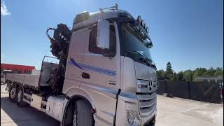 Eladó Mercedes-Benz Actros 2551 6x2 HIAB 377-6 HIPRO + JIB / Platform extendable L=6 platós teherautó - Kép 4 | Autoline HU Mercedes-Benz Actros 2551 6x2 HIAB 377-6 HIPRO + JIB / Platform extendable L=6 platós teherautó | Kép 4 - Autoline