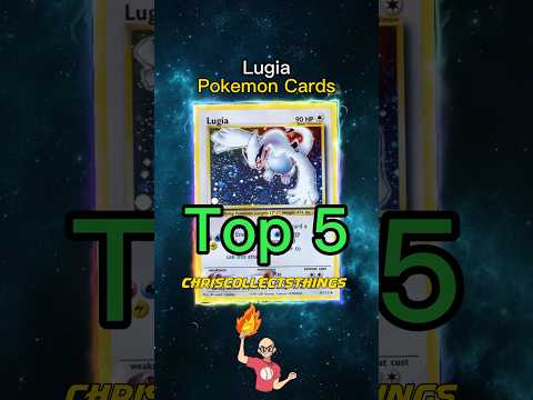 Top 5 EXPENSIVE Lugia Pokémon cards 💦 #shorts #top5 #lugia