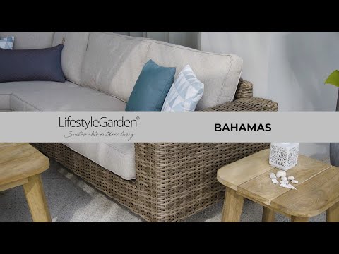Loungestol LifestyleGarden Bahamas Utomhusfåtölj i Konstrotting, Aluminium & Teak