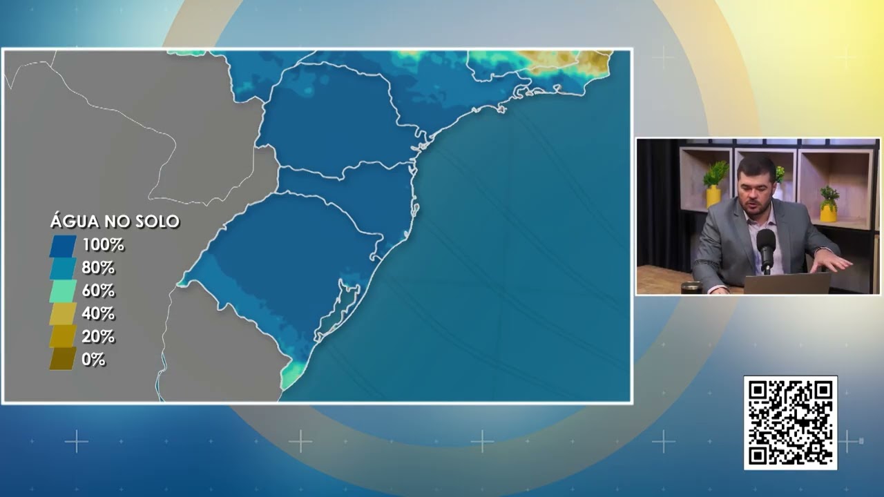Frente fria mantém risco de temporais | Previsão do tempo | Sul