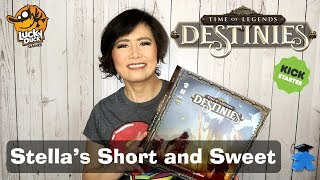 Time of Legends: Destinies Board Game - Stella's Short and Sweet