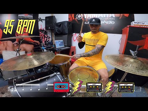 REDOBLE LINEAL fácil y PODEROSO 3 - Paradiddle Invertido - Clases de batería - Deivhook