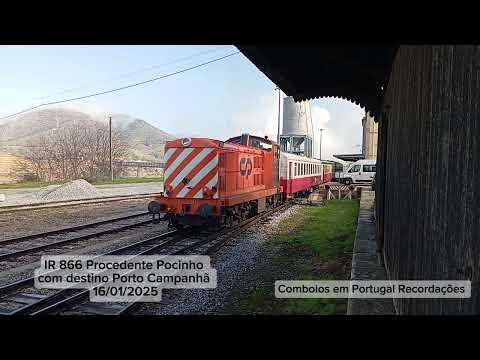 IR 868 estação Pinhão, procedente Pocinho e IR 866 Estação Pocinho ambos com destino Porto Campanhã