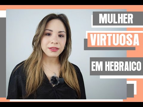 Mulher virtuosa em hebraico #hebraico #israel