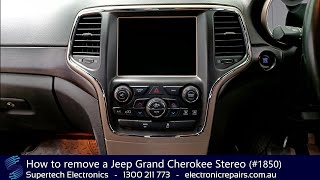 How to Remove Jeep Grand Cherokee Stereo