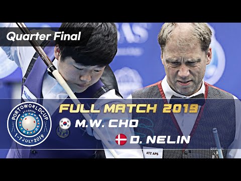 Quarter Final - Myung Woo CHO vs Dion NELIN (Porto World Cup 3-Cushion 2019)